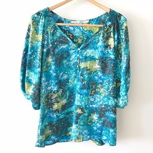 Gibson Watercolor Print Top