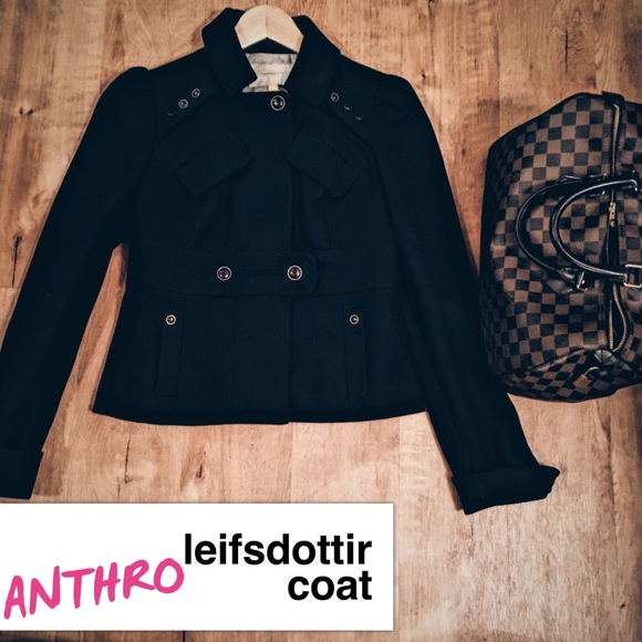 ⚡️FLASH SALE⚡️ Anthropologie Leifsdottir Angora Wool Military Style Coat - Picture 2 of 4