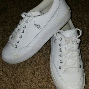 Ralph Lauren White leather shoes