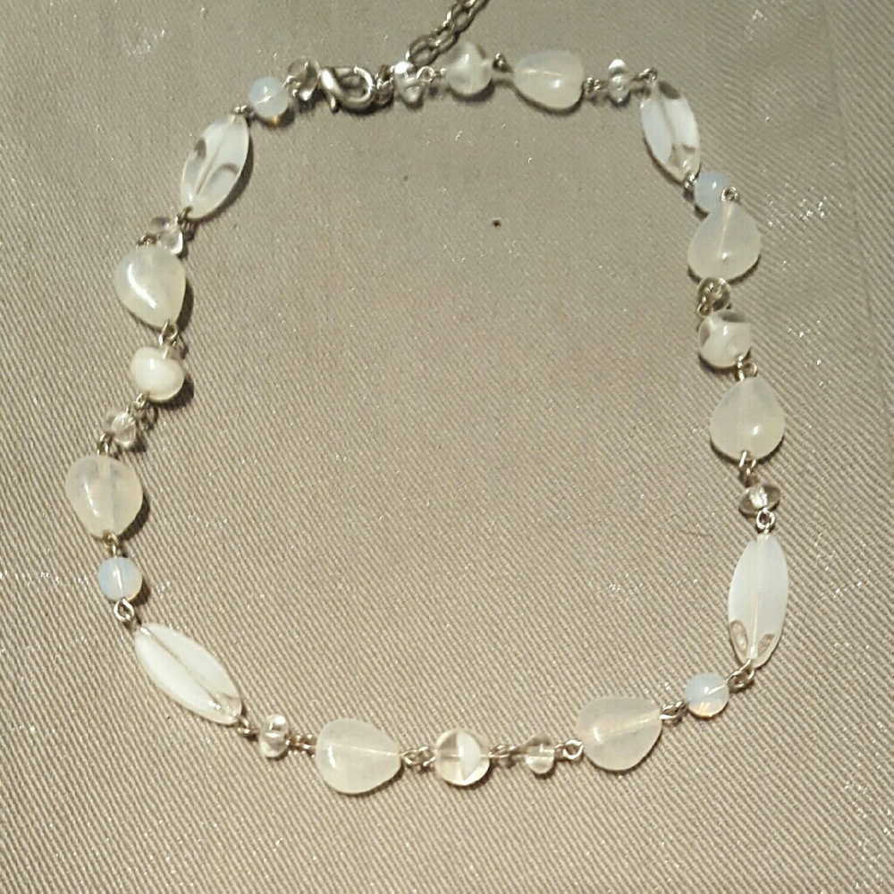 White glass Necklace