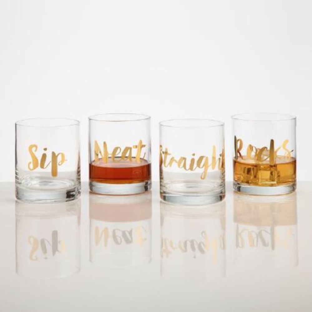 Gold script glassware - Picture 2 of 2