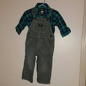 Overalls and shirt set