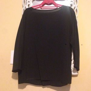 Black Madewell silk top