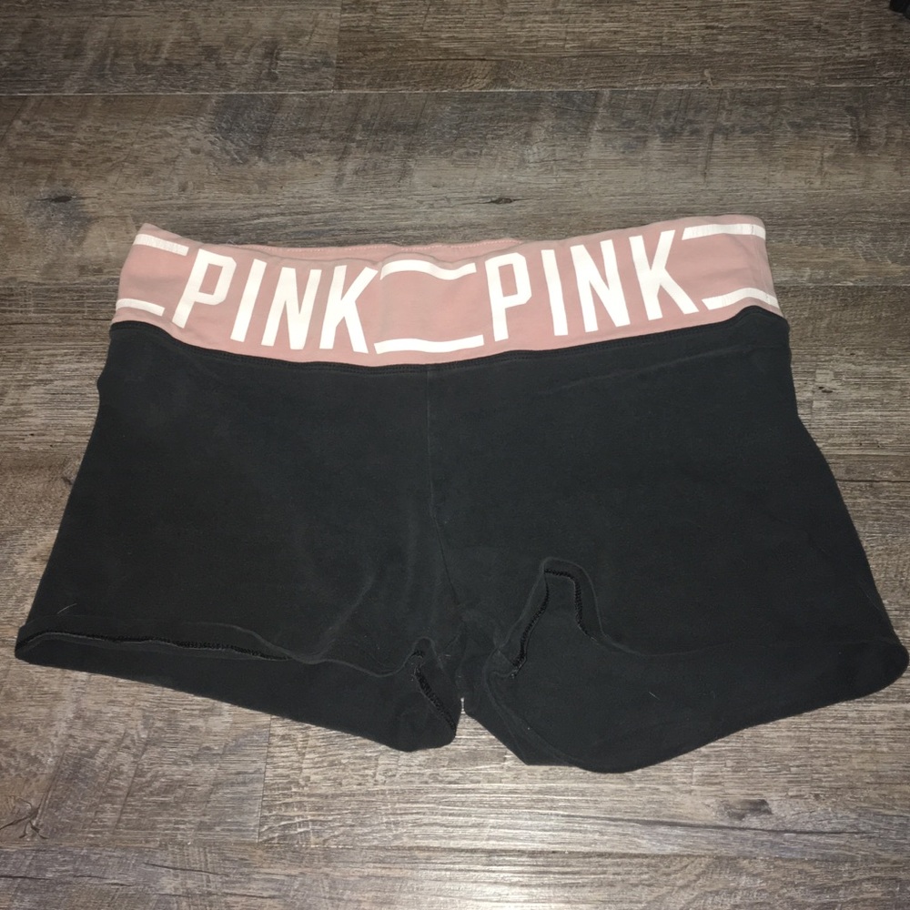 Black yoga shorts from Pink