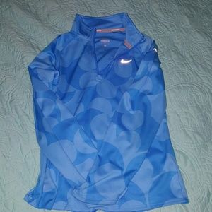 Blue Nike dri fit top girls..