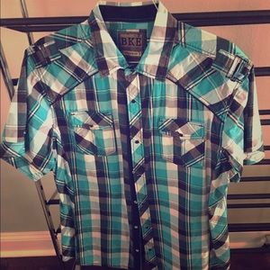 Sold on Ⓜ️Men's short sleeve buckle brand