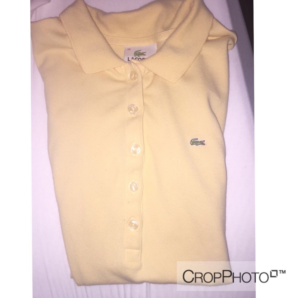 100% Authentic Lacoste polo 38 yellow