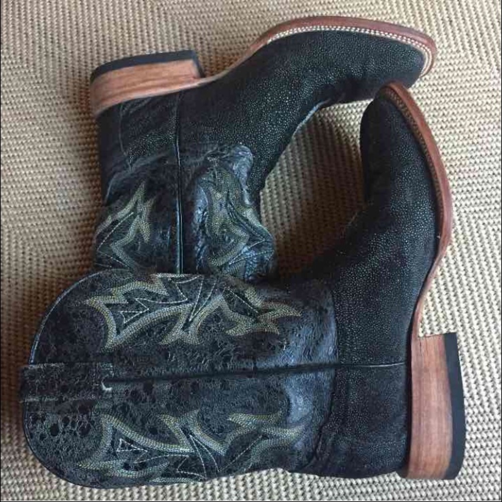 Stetson Exotic Stingray Square Toe