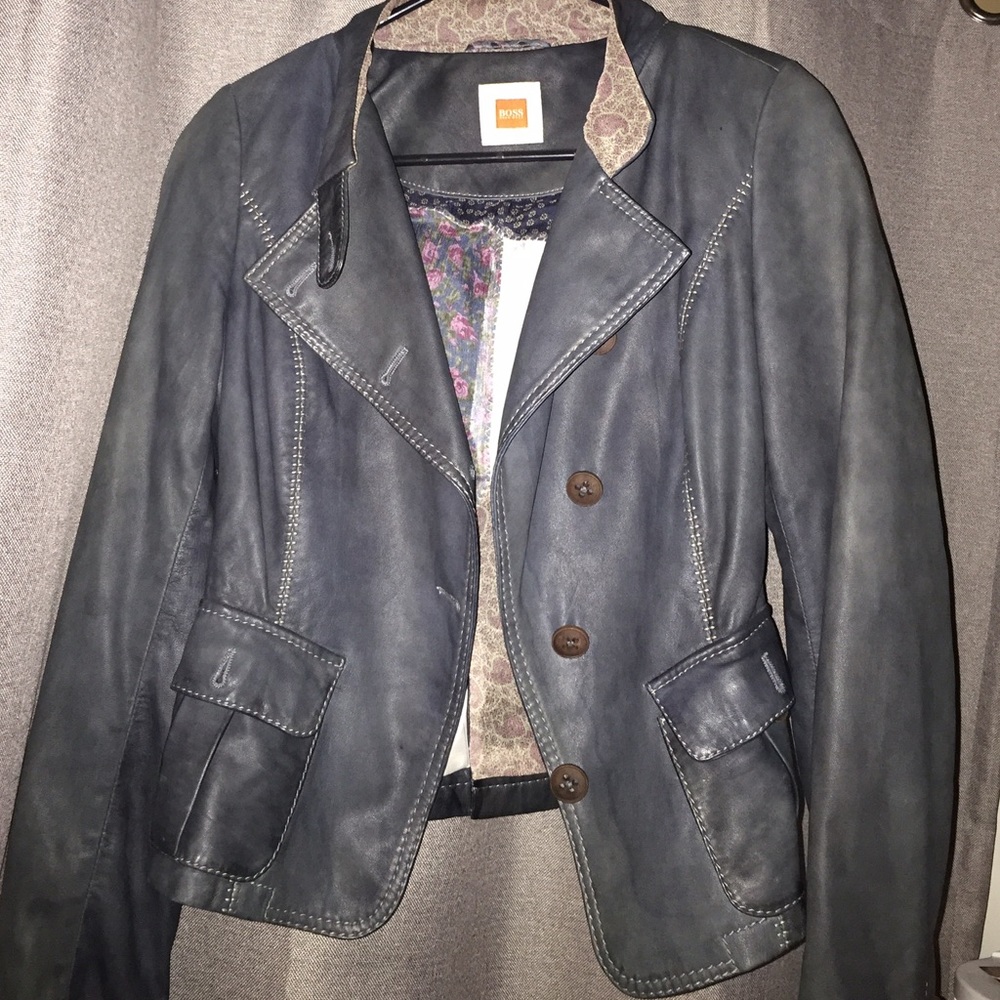 Hugo Boss vintage moto jacket