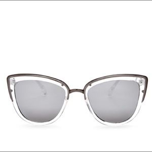 Quay Australia My Girl Mirrored Cat Eye Sunglasses