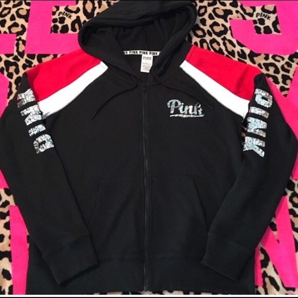RARE VS PINK BLING ZIP UP & JOGGERS - Picture 3 of 4