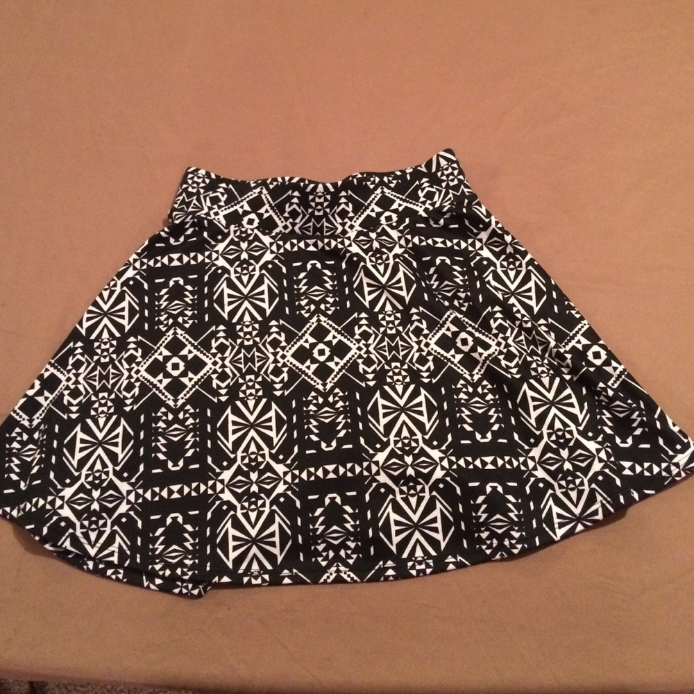 Abstract Skater Skirt