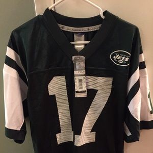 NWT. NFL NEW YORK JETS #17 PLAXICO BURRESS JERSEY