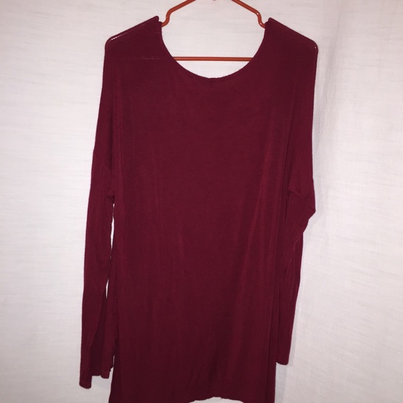 Maroon Plus Top - Picture 2 of 3