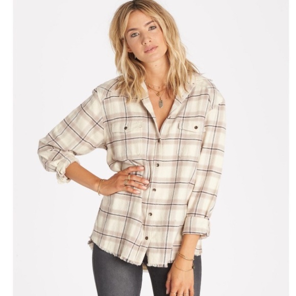 Tan plaid shirt womens Clearance