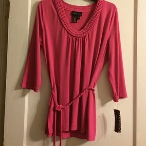 Fushia top by Dana Buchman in size Large.