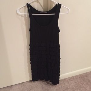 Black clingy dress