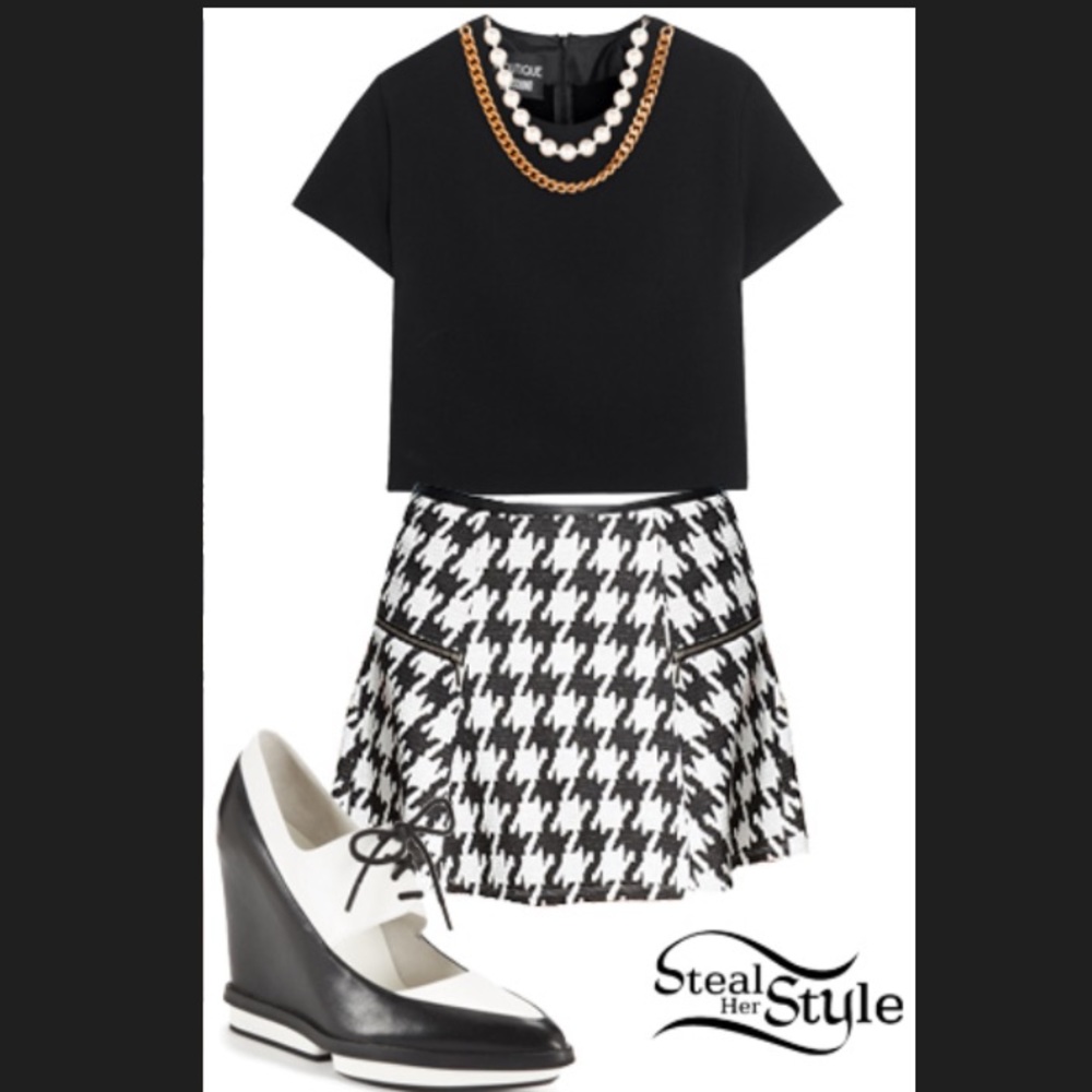Houndstooth Skirt
