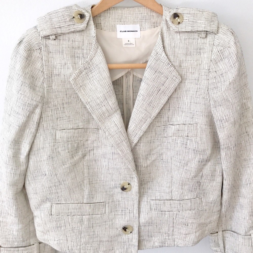 Club Monaco Woven Blazer - Picture 2 of 7