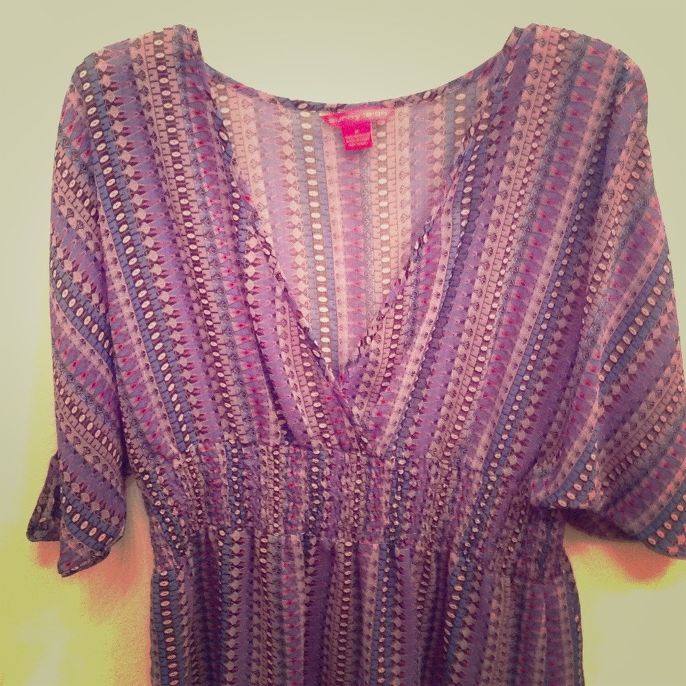 Sheer Purple Tunic