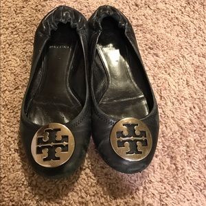 Tory Burch Black Reva Flats