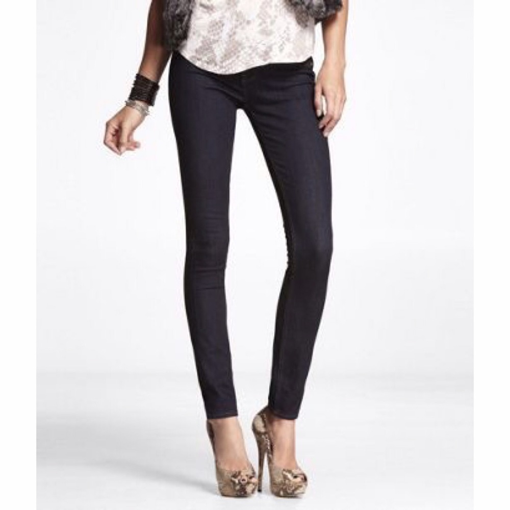 Express 00 Dark Blue 'Mia' Jean Legging