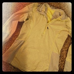 Gray and neon yellow zip up!