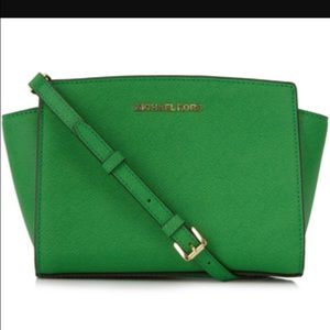 Michael Kors Green Crossbody Purse
