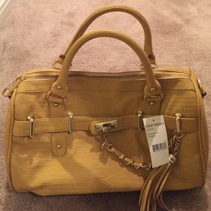 Mustard hand bag with optional long strap!