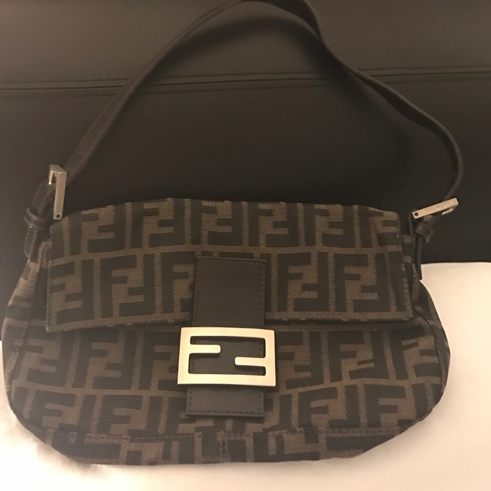 Fendi Zucca Baguette Bag