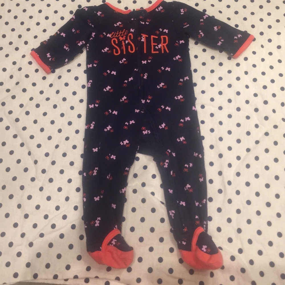 Printed onesie with graphic print on front