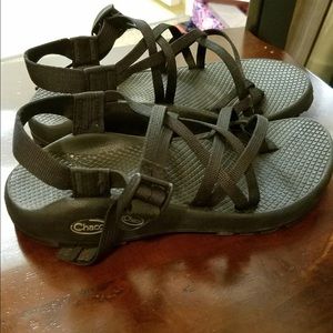 Black double strap chacos