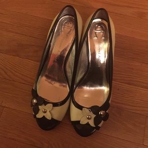 Etienne Aigner Peep Toe Spectators NWT