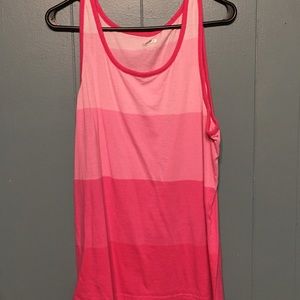 Men's pink ombré tank top