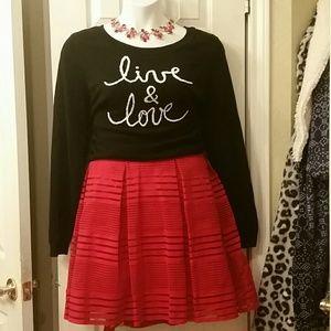 Flare lace skirt