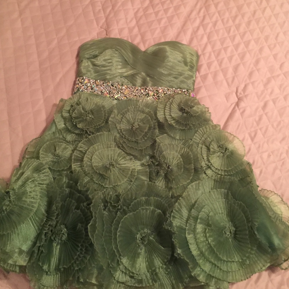 Homecoming Green Dress
