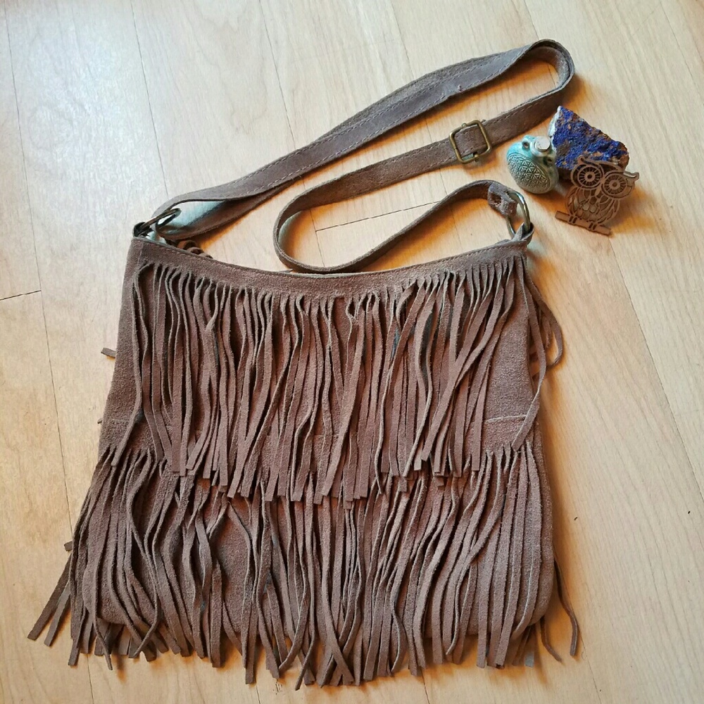 🔥Suede Fringe 🎨 BOHO Cross Body
