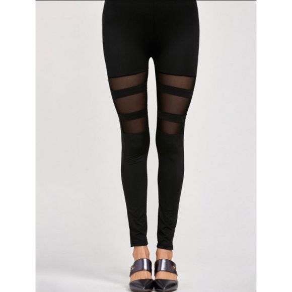 Pants - Mesh Stretchy Workout Legging