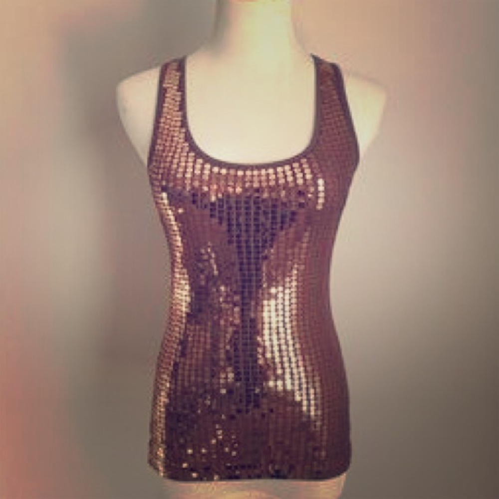 Beautiful Bronze Express XS Sequin Tank