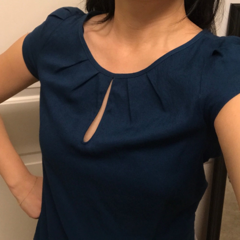 Teal blouse