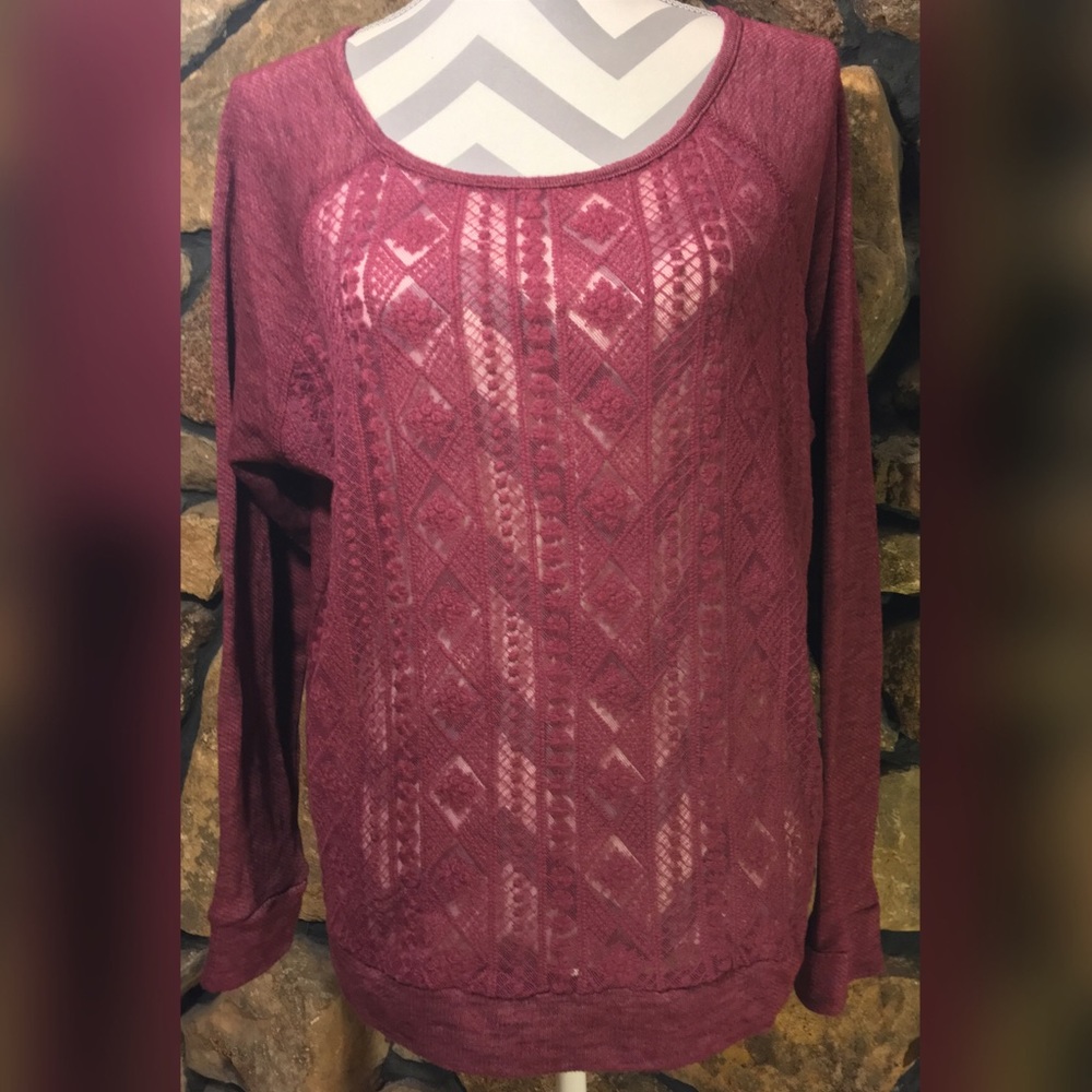 Rewind Lace-Front Sweater