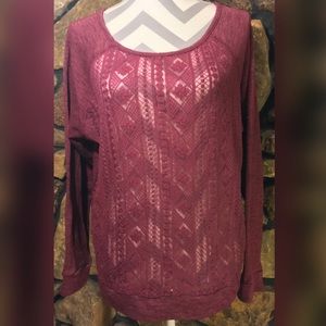 Rewind Lace-Front Sweater