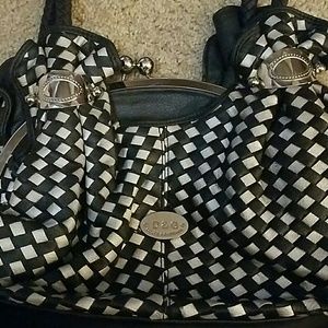 Black and silver Dolce & Gabana purse