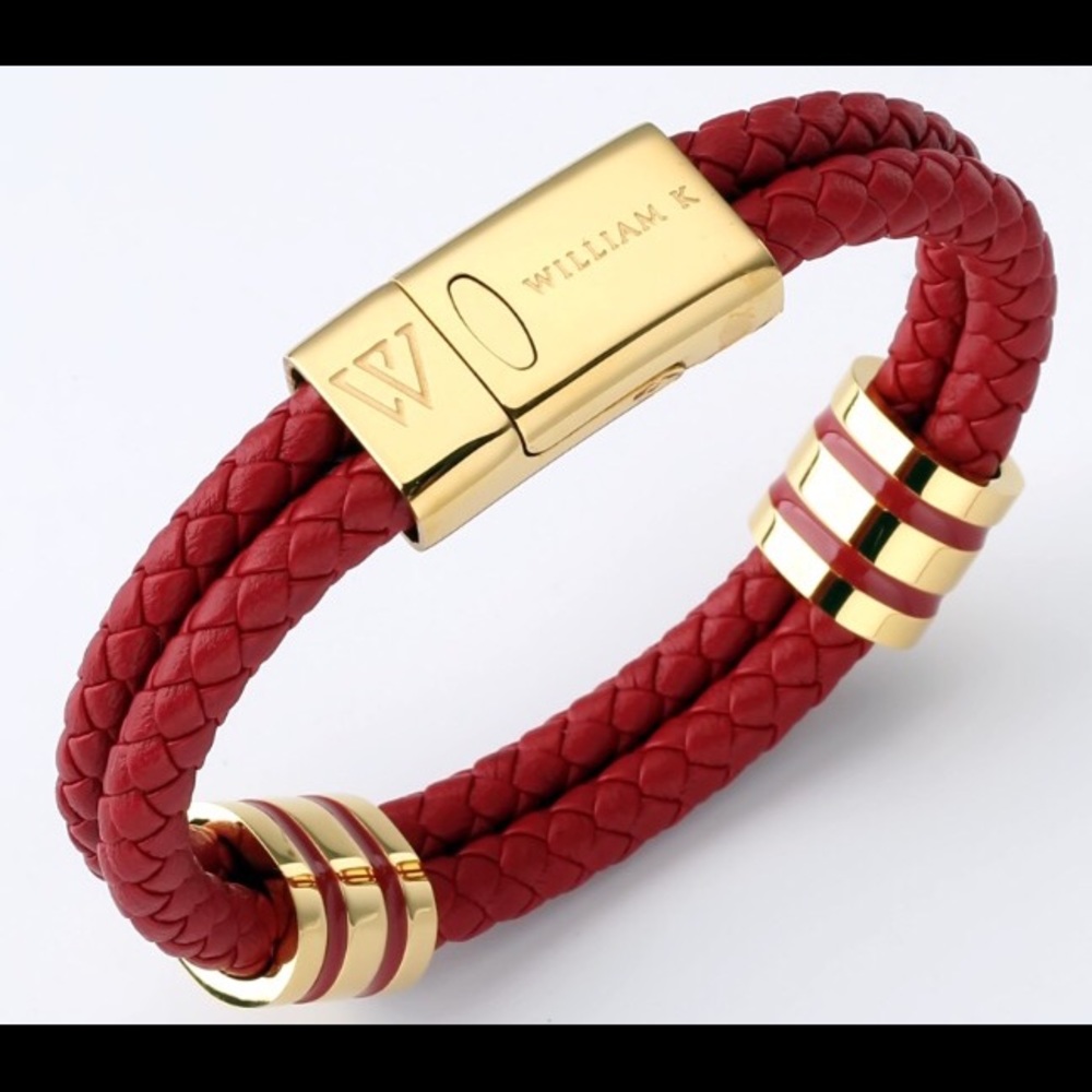 BLOW OUT SALE!! Red Nappa Leather Bracelet