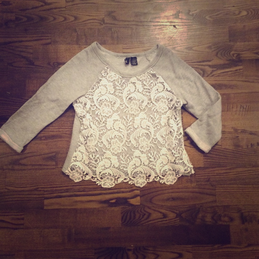 Lace Sweatshirt