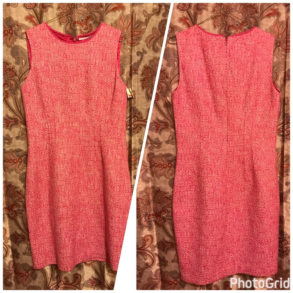 Pink tweed Tahari dress( Reposhed) to small