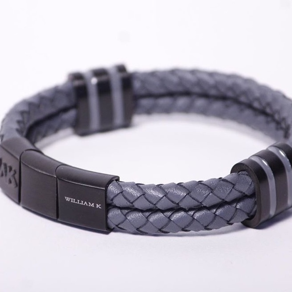BLOW OUT SALE!!! Grey Nappa Leather Bracelet