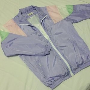 Pastel Sports Windbreaker Jacket