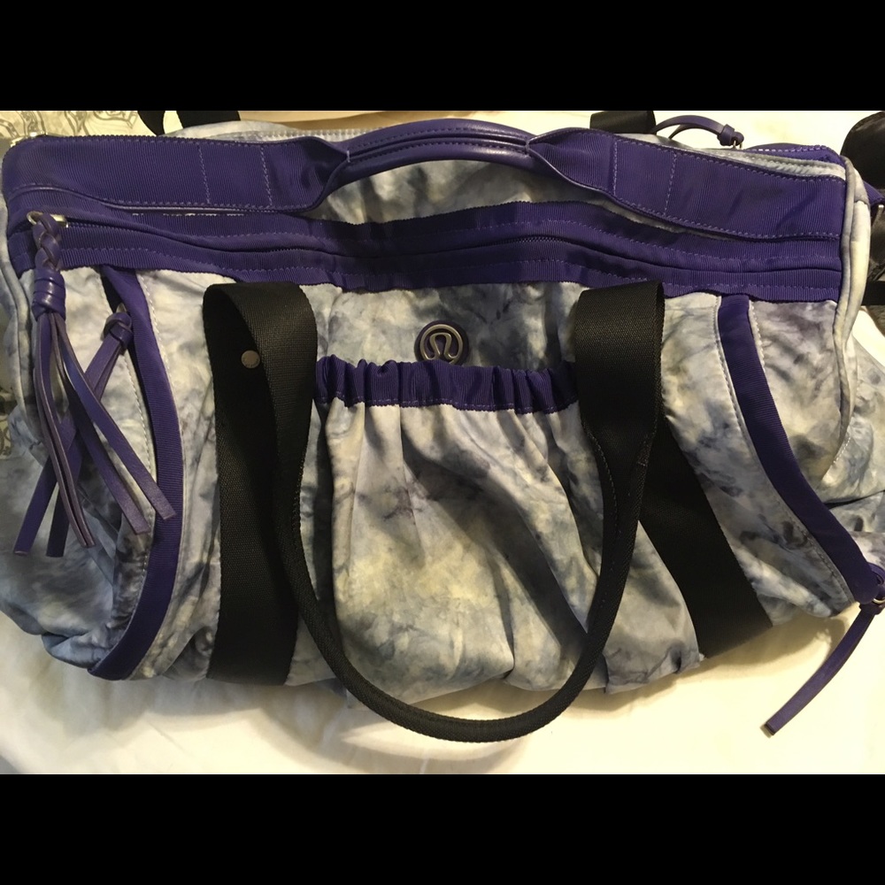 Lululemon Purple Tyedye Gym Bag