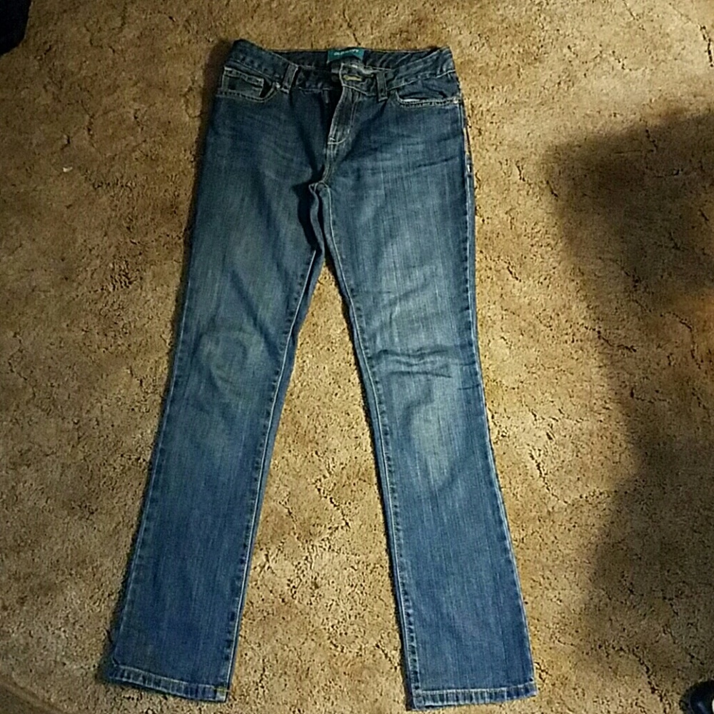 Darkish light wash girl pants